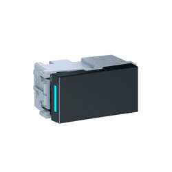 MODULO INTERRUPTOR SIMPLES PARALELO COM LED PRETO ... - Comercial Leal