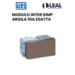 MODULO INTERRUPTOR SIMPLES ARGILA 10A ESATTA - 131... - Comercial Leal