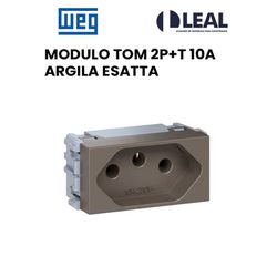MODULO TOMADA 2P+T 10A ARGILA ESATTA - 13145 - Comercial Leal