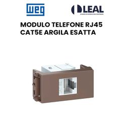 MODULO TELEFONE RJ45 CAT5E ARGILA ESATTA - 13151 - Comercial Leal