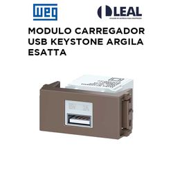 MODULO CARREGADOR USB KEYSTONE ARGILA ESATTA - 131... - Comercial Leal