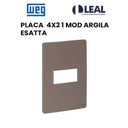 PLACA 4X2 1 MODULO ARGILA ESATTA - 13160 - Comercial Leal