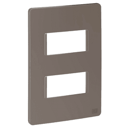 PLACA 4X2 2 MODULOS ARGILA ESATTA - 13161 - Comercial Leal
