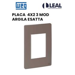 PLACA 4X2 3 MOD ARGILA ESATTA - 13162 - Comercial Leal