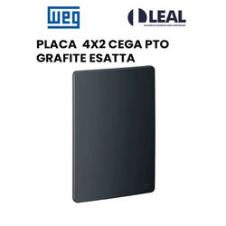 PLACA 4X2 CEGA PRETO GRAFITE ESATTA - 13179 - Comercial Leal