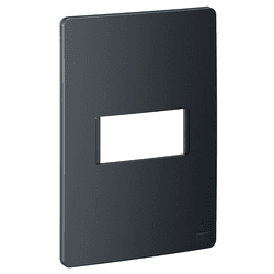 PLACA 4X2 1 POSTO PRETO GRAFITE ESATTA - 13180 - Comercial Leal