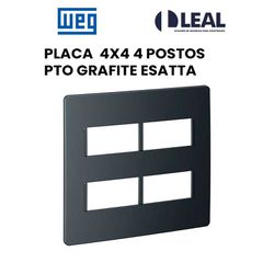 PLACA 4X4 4 POSTOS PTO GRAFITE ESATTA - 13185 - Comercial Leal