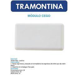 MODULO TAMPO CEGO - LINHA LIZ - 04128 - Comercial Leal