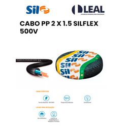 CABO PP 2 X 1.5 SILFLEX 500V - 14029 - Comercial Leal