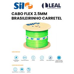 CABO FLEX 2.5MM AZUL CARRETEL SIL - (Carretel de 1... - Comercial Leal