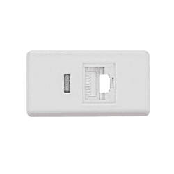 MODULO TOMADA RJ45 CAT 6E BRANCO - LINHA LIZ - 050... - Comercial Leal