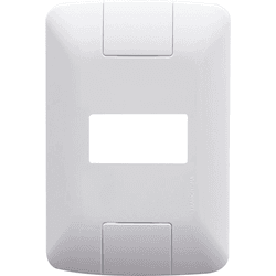 PLACA 4X2 1 POSTO HORIZONTAL BRANCO ARIA - 13566 - Comercial Leal