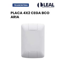 PLACA 4X2 CEGA BRANCO ARIA - 13564 - Comercial Leal