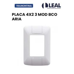 PLACA 4X2 3 POSTOS BRANCO ARIA - 13569 - Comercial Leal