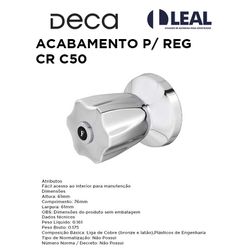ACABAMENTO PARA REGISTRO CR C50 DECA - 10680 - Comercial Leal