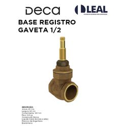 BASE REGISTRO GAVETA 1/2 DECA - 10714 - Comercial Leal