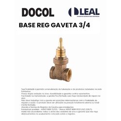 BASE REGISTRO DE GAVETA 3/4 DOCOL - 09911 - Comercial Leal