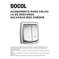 ACABAMENTO PARA VÁLVULA DE DESCARGA SALVAGUA BOX C... - Comercial Leal
