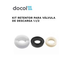 KIT RETENTOR PARA VÁLVULA DE DESCARGA 1.1/2 DOCOL ... - Comercial Leal