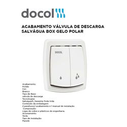 ACABAMENTO VÁLVULA DE DESCARGA SALVÁGUA BOX GP DOC... - Comercial Leal