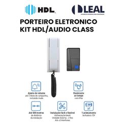PORTEIRO ELETRONICO KIT HDL/AUDIO CLASS - 13519 - Comercial Leal