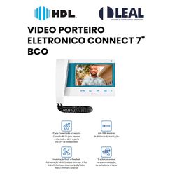 PORTEIRO ELETRONICO COM VIDEO CONNECT 7 - 13523 - Comercial Leal