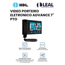 PORTEIRO ELETRONICO COM VIDEO ADVANCED 7 - 13530 - Comercial Leal