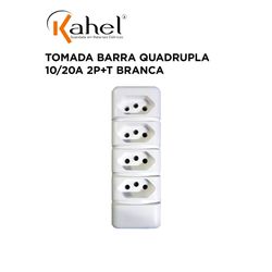 TOMADA BARRA 3(TRIPLA) 20A/250V 2P+T BRANCA - 110... - Comercial Leal