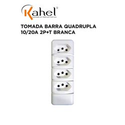 TOMADA BARRA 3(TRIPLA) 20A/250V 2P+T BRANCA INTER... - Comercial Leal