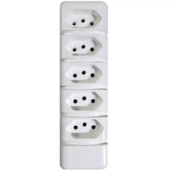 TOMADA BARRA 3(TRIPLA) 20A/250V 2P+T BRANCA - 114... - Comercial Leal