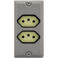 ESPELHO PVC COND CZ TOM HEXAG HORIZ DUPLO 4X2 HIDR... - Comercial Leal