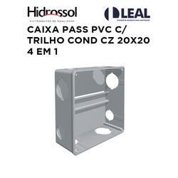 CAIXA PASS PVC C/ TRILHO COND CZ 20X20 4 EM 1 HIDR... - Comercial Leal