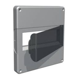 TAMPA C/ VISOR PVC COND CINZA 20X20 HIDROSSOL - 06... - Comercial Leal