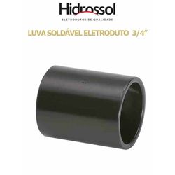 LUVA PVC SOLDÁVEL ELETROD PRETO 3/4 - 06611 - Comercial Leal