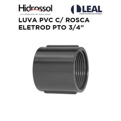 LUVA PVC C/ ROSCA ELETROD PTO 3/4 - 06612 - Comercial Leal