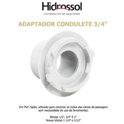 ADAPTADOR PVC COND BRANCO 3/4 - 06618 - Comercial Leal