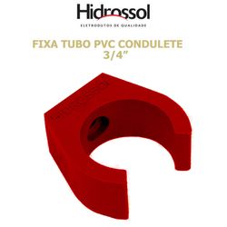 ABRAÇADEIRA FIXA TUBO PVC COND VERMELHA 3/4 - 0717... - Comercial Leal