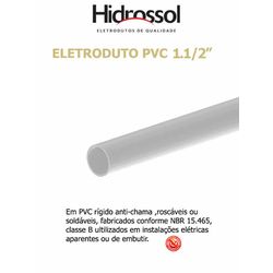 ELETRODUTO PVC COND CINZA 1.1/2 - 08295 - Comercial Leal