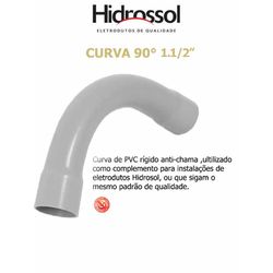 CURVA 90º PVC COND CINZA 1.1/2 - 08296 - Comercial Leal