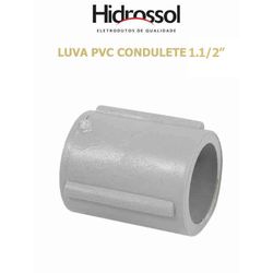LUVA PVC COND CINZA 1.1/2 - 08316 - Comercial Leal