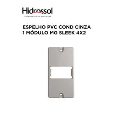 ESPELHO PVC COND CZ 1 MOD MG SLEEK 4X2 HIDROSSOL -... - Comercial Leal