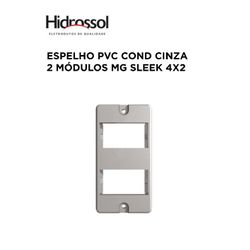 ESPELHO PVC COND CZ 2 MOD MG SLEEK 4X2 HIDROSSOL -... - Comercial Leal