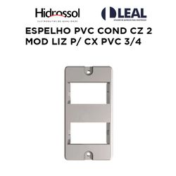 ESPELHO PVC COND CINZA 2 MOD LIZ PARA CAIXA PVC 3/... - Comercial Leal