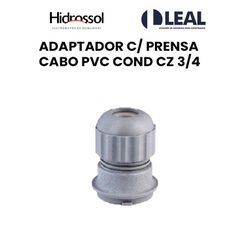 ADAPTADOR COM PRENSA CABO PVC COND CINZA 3/4 - 138... - Comercial Leal