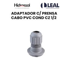 ADAPTADOR COM PRENSA CABO PVC COND CINZA 1/2 - 138... - Comercial Leal