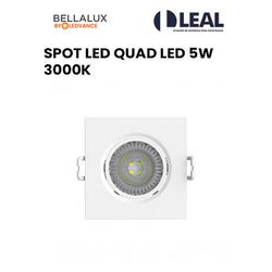 SPOT LED QUADRADO LED 5W 3000K BELLALUX - 13057 - Comercial Leal