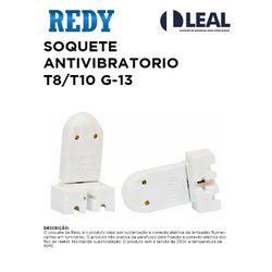 SOQUETE ANTIVIBRATORIO T8/T10 G-13 REDY - 03806 - Comercial Leal