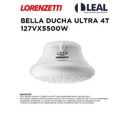 BELLA DUCHA ULTRA 4 TEMPERATURAS 127VX5500W - 0360 - Comercial Leal