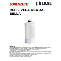 REFIL VELA ACQUA BELLA LORENZETTI - 08936 - Comercial Leal