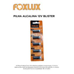 PILHA ALCALINA 12V CART COM 5 PEÇAS FOXLUX - 07568 - Comercial Leal